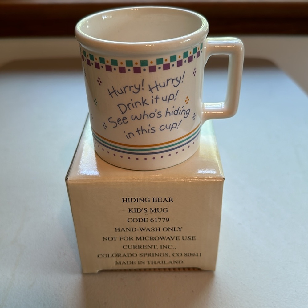 Hiding Bear Kid’s Mug